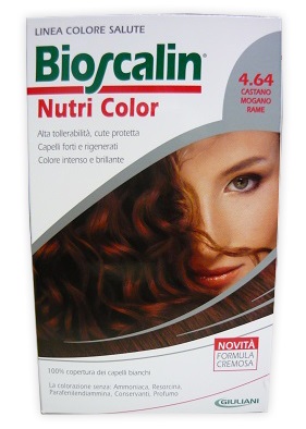 BIOSCALIN NUTRI COLOR 4,64 CASTANO MOGANO RAME 124 ML - farmacialombardia.it