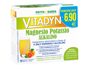 VITADYN MAGNESIO POTASSIO ALKALINO SENZA ZUCCHERO 10 BUSTINE - farmacialombardia.it