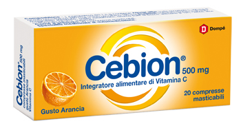 CEBION MASTICABILE ARANCIA VITAMINA C 500 MG 20 COMPRESSE - farmacialombardia.it