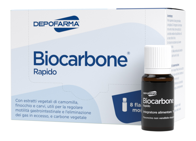 BIOCARBONE RAPIDO 8 FLACONCINI - farmacialombardia.it