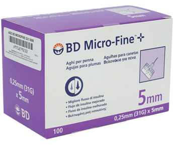 AGO PER PENNA DA INSULINA BD MICROFINE GAUGE 31 5 MM 100 PEZZI - farmacialombardia.it