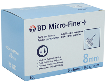 AGO PER PENNA DA INSULINA BD MICROFINE GAUGE 31 8 MM 100 PEZZI - farmacialombardia.it