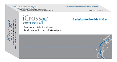 ICROSS GEL GOCCE OCULARI ACIDO IALURONICO CROSS-LINKATO 0,4% 15 MONODOSE DA 0,35 ML - farmacialombardia.it