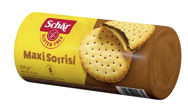 SCHAR MAXI SORRISI BISCOTTI CON CREMA AL CACAO 250 G - farmacialombardia.it