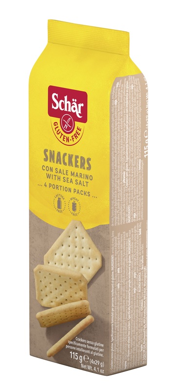 SCHAR SNACKERS CRACKERS CON SALE MARINO SENZA LATTOSIO 4 PORZIONI DA 29 G - farmacialombardia.it
