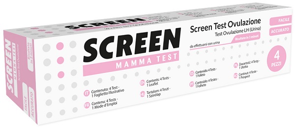 SCREEN TEST RAPIDO OVULAZIONE SCREEN 4 PEZZI - farmacialombardia.it