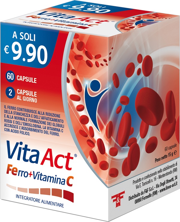 VITA ACT FERRO+VITAMINA C 60 CAPSULE - farmacialombardia.it