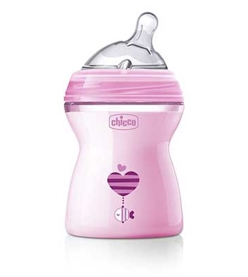 CHICCO BIBERON NATFEEL 2M+ GIRL 250 ML - farmacialombardia.it