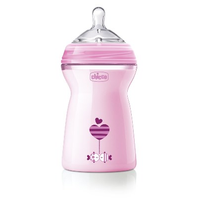 CHICCO BIBERON NATFEEL 6M+ GIRL 330 ML - farmacialombardia.it