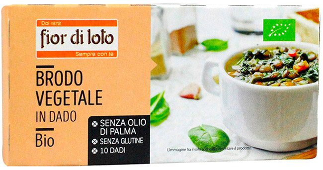 BRODO VEGETALE DADO SENZA PALMA SENZA GLUTINE 100 G - farmacialombardia.it