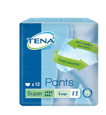 PANNOLONE PULL UP TENA PANTS SUPER TAGLIA LARGE 12 PEZZI - farmacialombardia.it