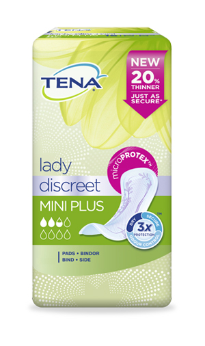 PANNOLONE SAGOMATO TENA DISCREET MINI PLUS 16 PEZZI - farmacialombardia.it