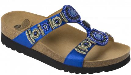 NEW BOGOTA' WEDGE SATIN+BEADS WOMENS BLUE 38 COLLEZIONE SS17 1 PAIO - farmacialombardia.it
