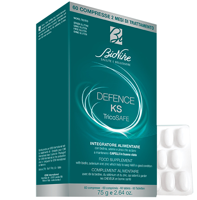 DEFENCE KS TRICOSAFE 60 COMPRESSE - farmacialombardia.it