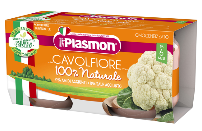 PLASMON OMOGENEIZZATO CAVOLFIORE 2 X 80 G - farmacialombardia.it