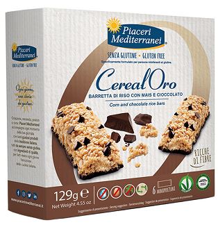 PIACERI MEDITERRANEI BARRETTA DI RISO CON MAIS E CIOCCOLATO 129 G - farmacialombardia.it