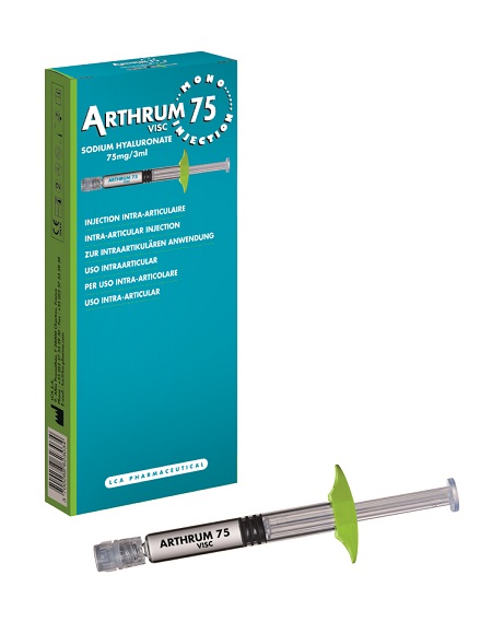 SIRINGA INTRA-ARTICOLARE ARTHRUM VISC 75 MONO INJECTION ACIDO IALURONICO 3 ML - farmacialombardia.it
