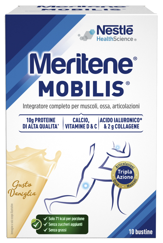 MERITENE MOBILIS GUSTO VANIGLIA 10 BUSTINE DA 21 G - farmacialombardia.it