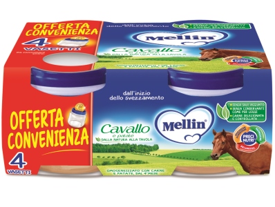 MELLIN OMOGENEIZZATO CAVALLO 4 X 80 G - farmacialombardia.it