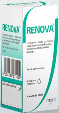 RENOVA COLLIRIO SOSTITUTO LACRIMALE A BASE DI ACIDO IALURONICO 0,4% FLACONE DA 10 ML SENZA CONSERVANTI - farmacialombardia.it