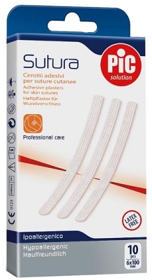 CEROTTO PER SUTURA PIC SOLUTION 6 X 100 MM 10 PEZZI - farmacialombardia.it