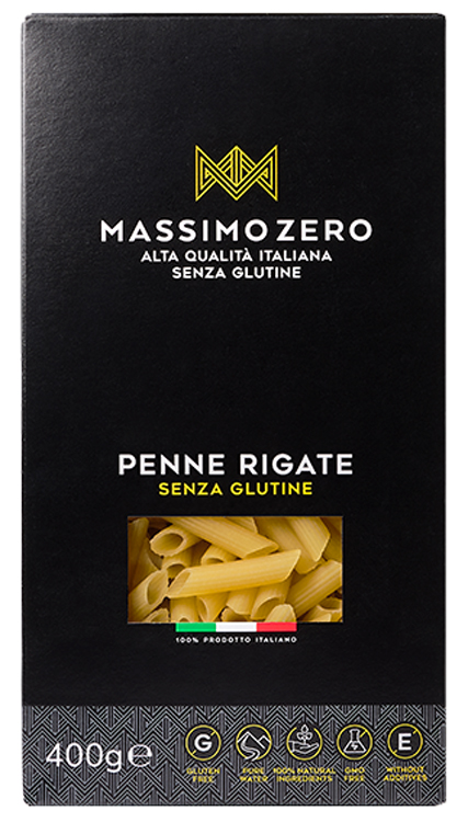 MASSIMO ZERO PENNE RIGATE 400 G - farmacialombardia.it