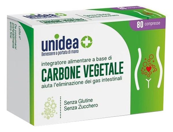 UNIDEA CARBONE VEGETALE 80 COMPRESSE - farmacialombardia.it