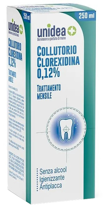 UNIDEA COLLUTORIO CLOREXIDINA 0,12% 250 ML - farmacialombardia.it