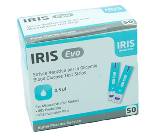 STRISCE MISURAZIONE GLICEMIA IRIS EVO 50 PEZZI - farmacialombardia.it