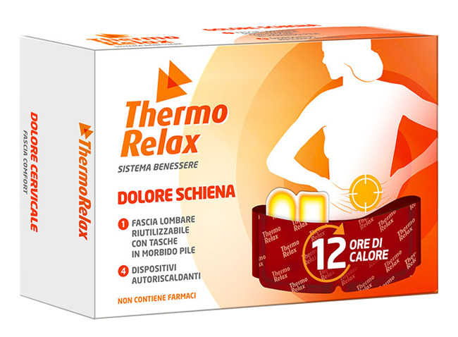 THERMORELAX FASCIA LOMBARE DOLORE SCHIENA+4 DISPOSITIVI AUTORISCALDANTI - farmacialombardia.it
