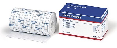 FASCIA AUTOADESIVA IPOALLERGENICA FIXOMULL STRETCH PER FISSAGGIO CATETERI M 10 X 10 CM - farmacialombardia.it