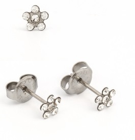 DAISY WITH APRIL CRYSTAL SURGICAL STEEL - farmacialombardia.it