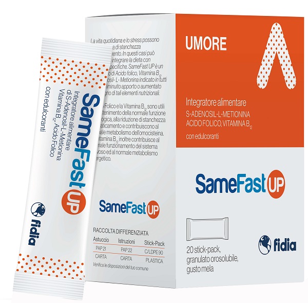 SAMEFAST UP 20 STICK PACK GRANULATO OROSOLUBILE GUSTO ANANAS - farmacialombardia.it