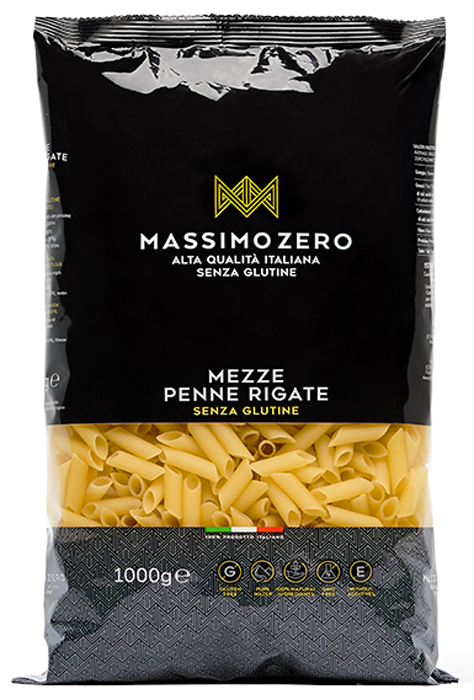 MASSIMO ZERO MEZZE PENNE RIGATE 1 KG - farmacialombardia.it