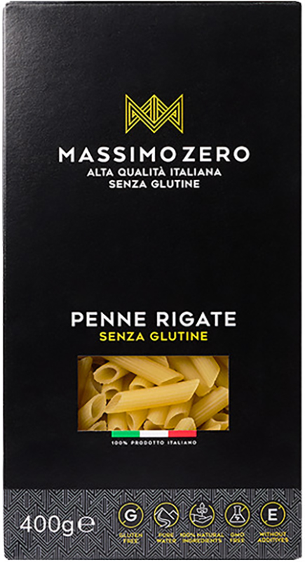 MASSIMO ZERO MEZZE PENNE RIGATE 400 G - farmacialombardia.it