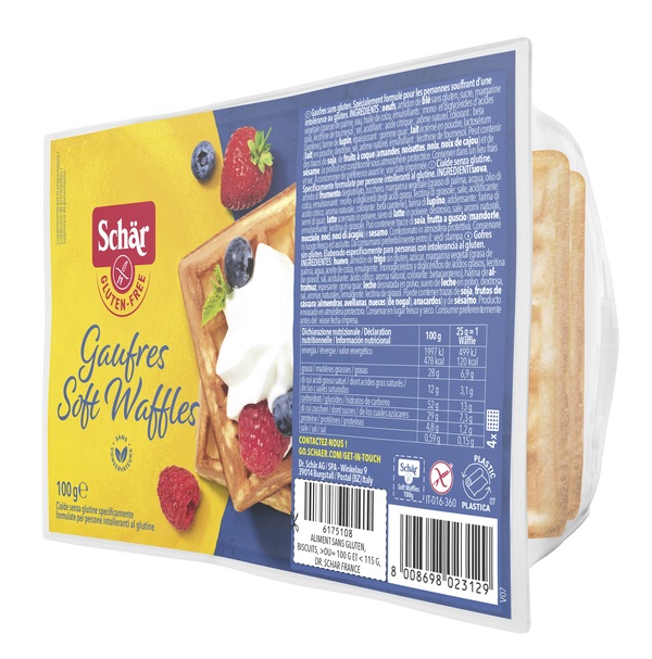SCHAR GAUFRE SOFT WAFFLES 100 G - farmacialombardia.it