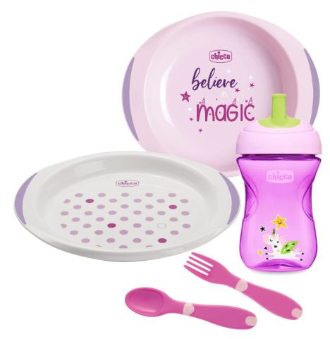 CHICCO SET PAPPA 12 MESI+ ROSA - farmacialombardia.it