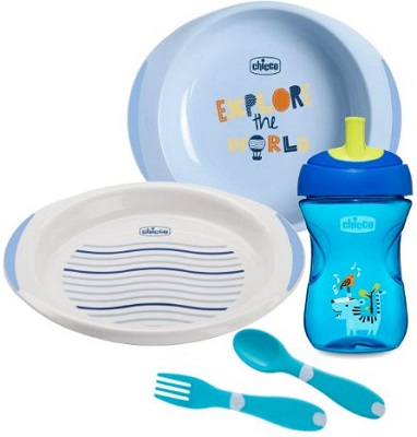 CHICCO SET PAPPA 12 MESI+ AZZURRO - farmacialombardia.it