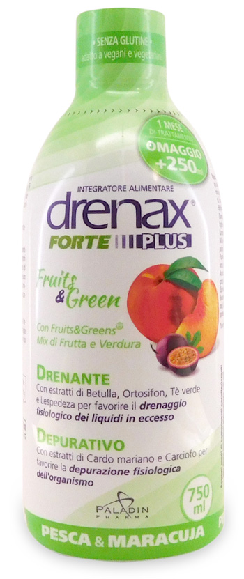 DRENAX FORTE FRUITS & GREEN 750 ML - farmacialombardia.it