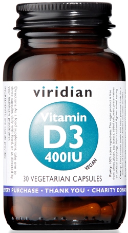 VIRIDIAN VITAMIN D3 400IU 30CPS - farmacialombardia.it