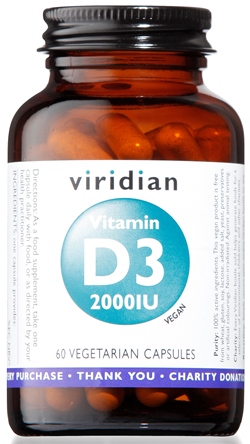 VIRIDIAN VITAMIN D3 2000IU 60CPS - farmacialombardia.it
