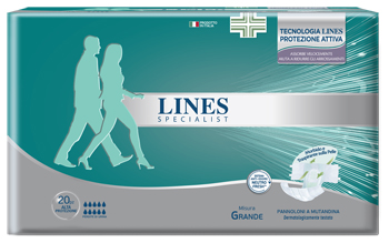 PANNOLONE A MUTANDA LINES SPECIALIST ALTAPROTEZIONE MG 20 PEZZI - farmacialombardia.it