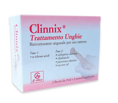 CLINNIX TRATTAMENTO UNGHIE 2 FLACONI 15 ML + 2 PENNELLI APPLICATORI - farmacialombardia.it