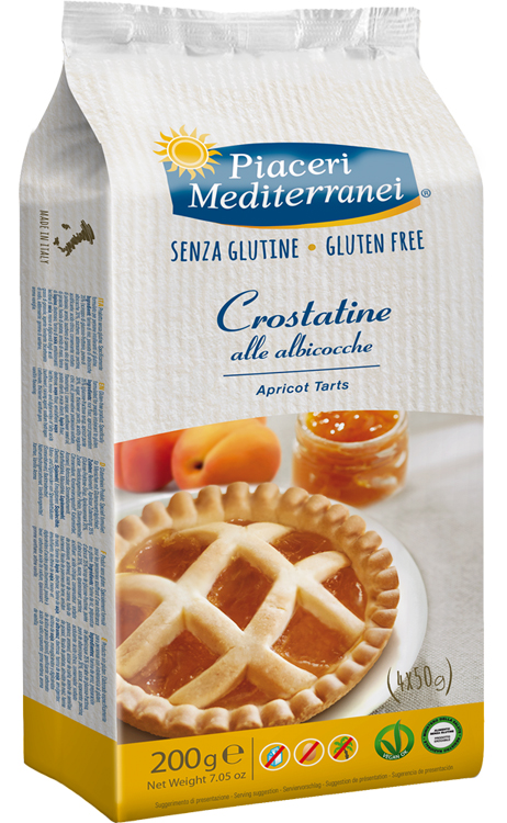 PIACERI MEDITERRANEI LE BONTA' DEL MATTINO CROSTATINE ALL'ALBICOCCA 4 X 50 G - farmacialombardia.it