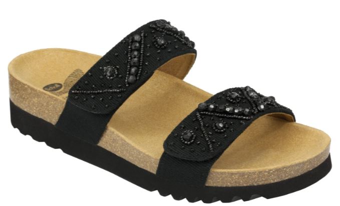 CALZATURA ZAFIRAH CANVAS + BEADS WOMENS BLACK 38 TOMAIA CANVAS+PERLINE FODERA TOMAIA MICROFIBRA SOTTOPIEDE MICROFIBRA EVA CALZATA F COLLEZIONE 2018 - farmacialombardia.it