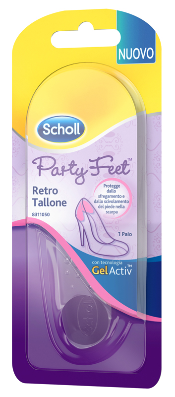 PLANTARE ORTOPEDICO PER RETRO TALLONE PARTY FEET SCHOLL GEL ACTIV 1 PAIO - farmacialombardia.it