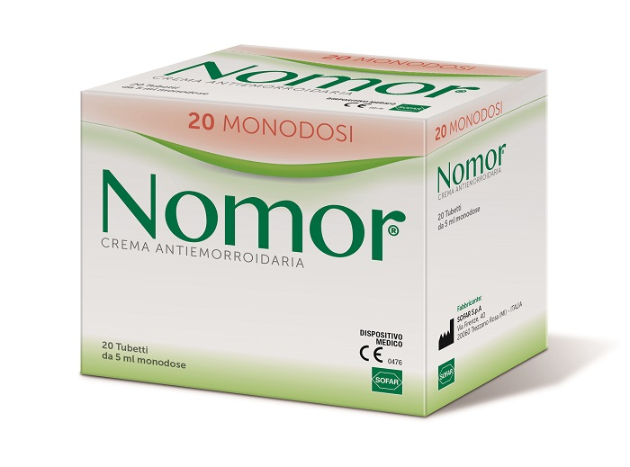NOMOR CREMA ANTIEMORROIDARIA 20 TUBETTI MONODOSE DA 5 ML - farmacialombardia.it