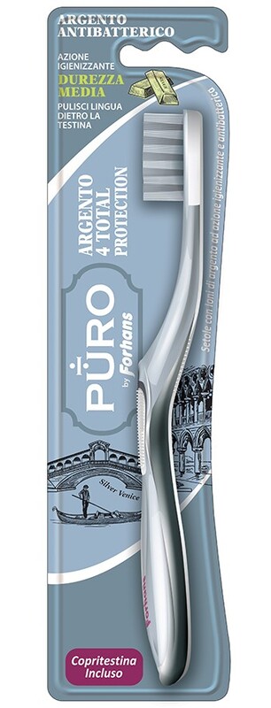 SPAZZOLINO SILVER 4 WHITE FORHANS 1 PEZZO - farmacialombardia.it