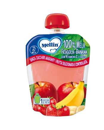 MELLIN POUCH MELA/FRAGOLA/BANANA 90 G - farmacialombardia.it