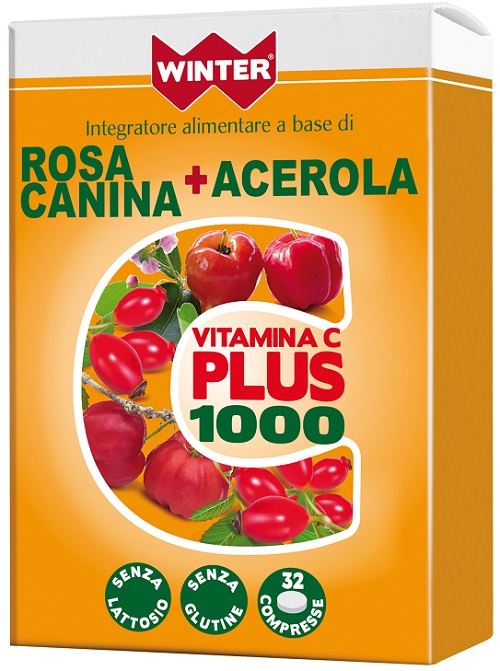 WINTER VITAMINA C PLUS 1000 ROSA CANINA + ACEROLA 32 COMPRESSE - farmacialombardia.it